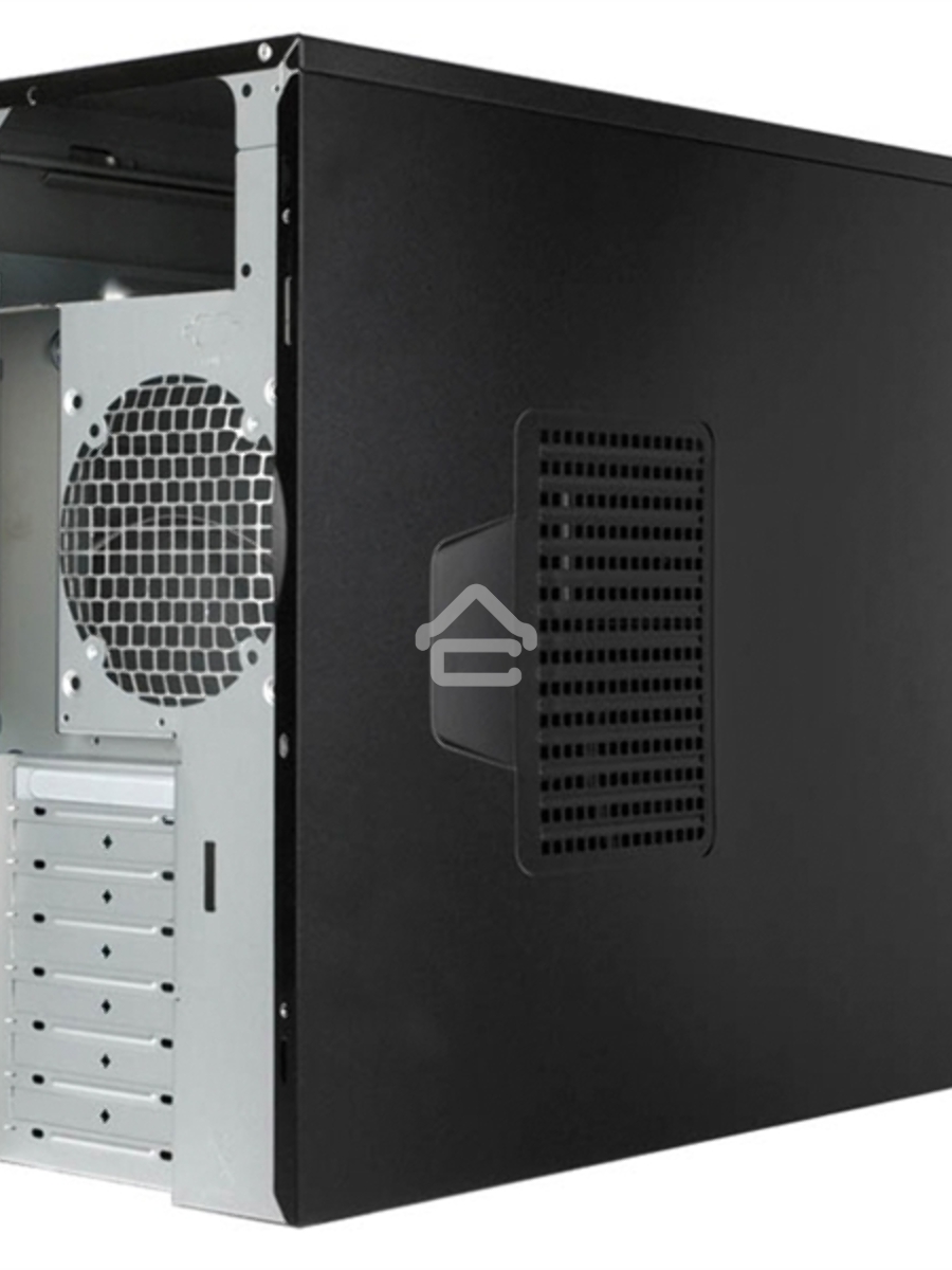 Компьютерный корпус EAR002BG [6151358] w/o psu, Mid Tower, Black, Ext:5.25
