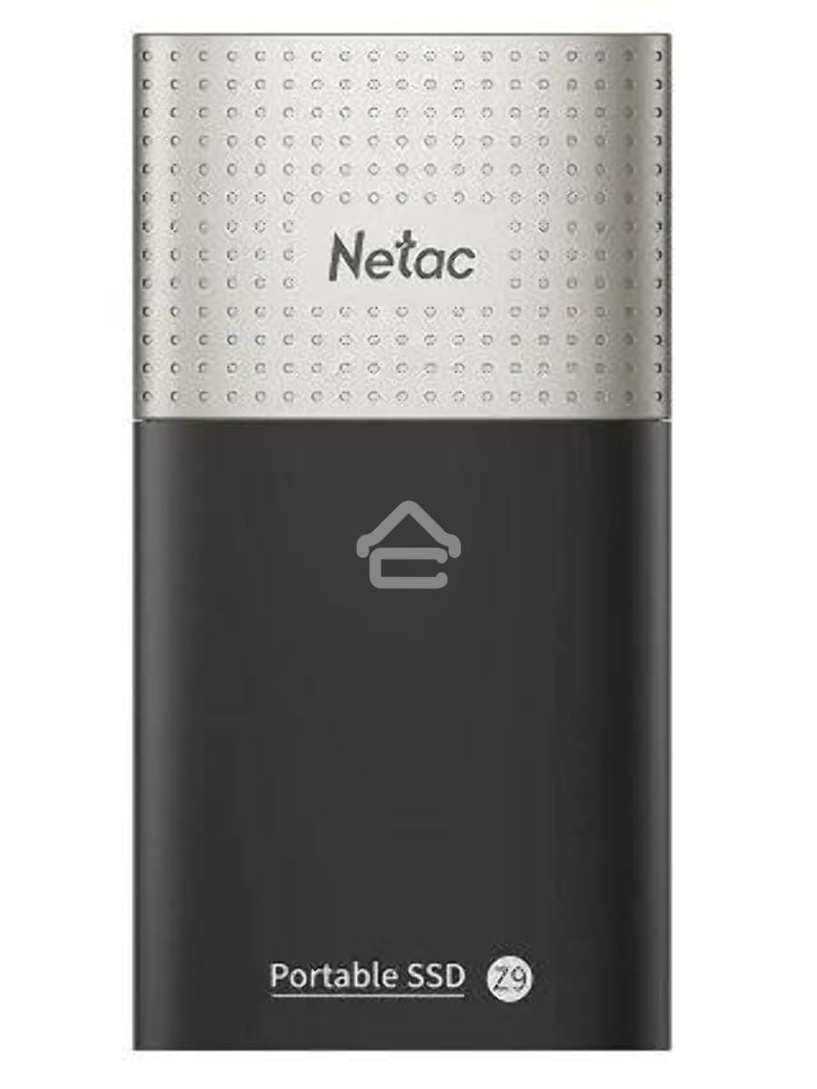 Накопитель SSD External Netac 128Gb Z9 <NT01Z9-128G-32BK> (USB3.2, up to 550/480MBs, 90х47.5х11.5mm, Aluminium+Plastic)