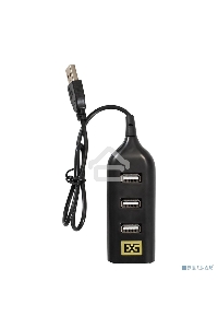 Хаб USB (концентратор) ExeGate EX293976RUS DUB-42 (кабель-адаптер USB2.0 --> 4xUSB2.0, Plug&Play, черный)