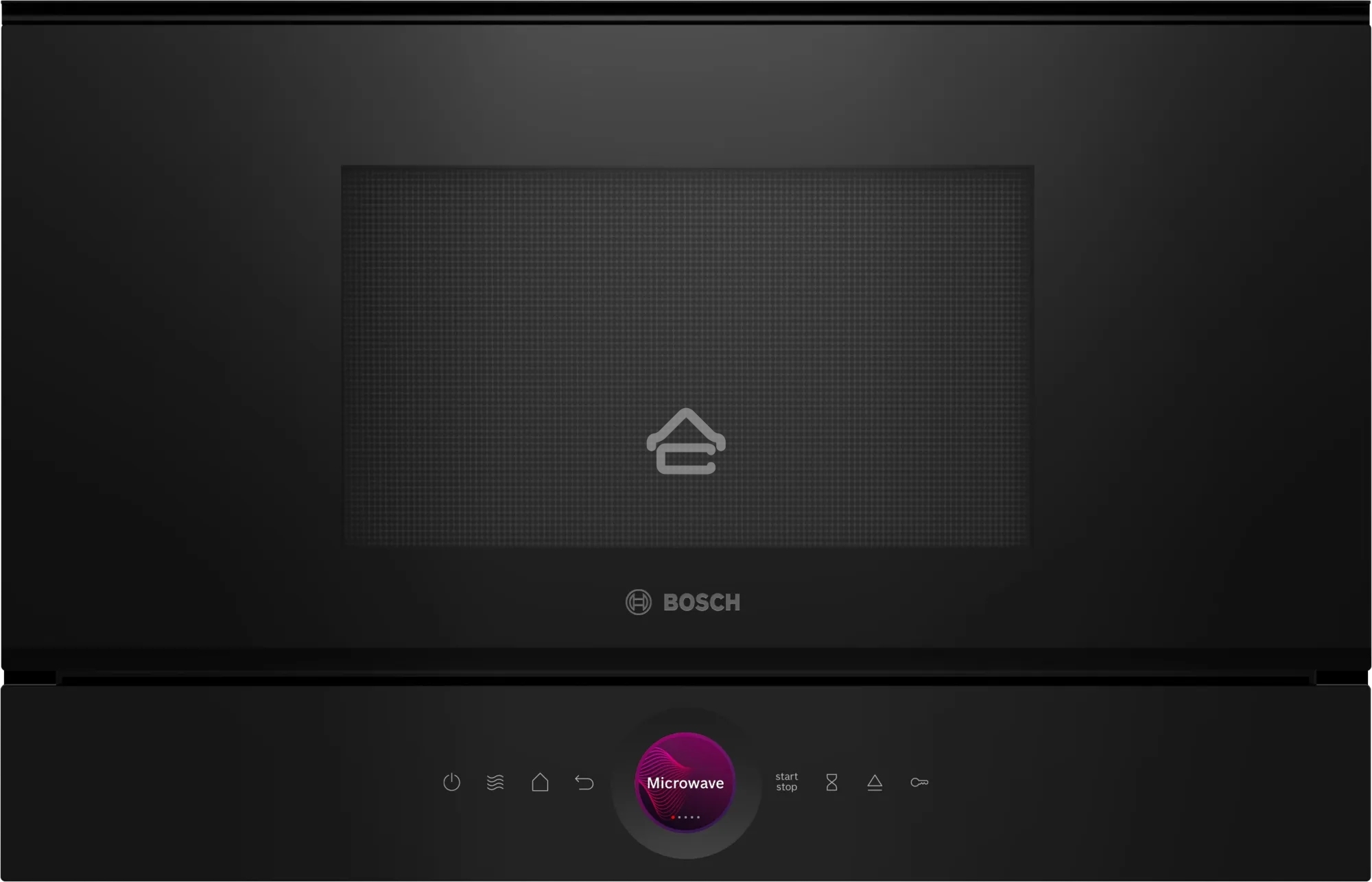 Встраиваемая микроволновая печь Bosch BER7321B1 900Вт, 5 режимов, кварцевый гриль,инвертер, 21 л, черный, петли справа