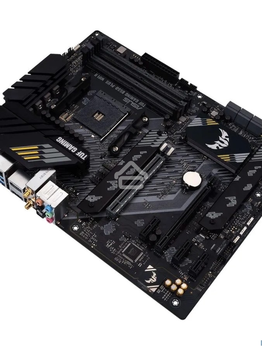 Материнская плата ASUS TUF GAMING B550-PLUS WIFI II, AM4, AMD B550, 4xDDR4, 6xSATA, 2xM.2, 1xPCI-E 3.0 x16, 1xPCI-E 4.0 x16, 3xPCI-E x1, 1xDP, 1xHDMI, 1x 2.5Gb LAN, 2xUSB-A 3.2 Gen 1, 1xUSB-A 3.2 Gen 2, 1xUSB-C 3.2 Gen 2, 3x3.5 мм, 7.1, ATX