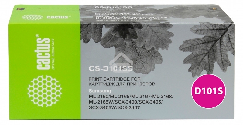 Картридж лазерный Cactus CS-D101SS черный (1500 стр.) для Samsung ML-2160/2165/2167/2168/SCX-3400/3405