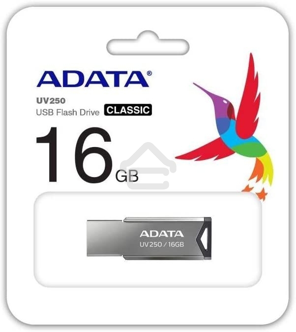 Флешка USB ADATA UV250 (AUV250-16G-RBK), 16Gb, USB 2.0, R/W 25/10, черный