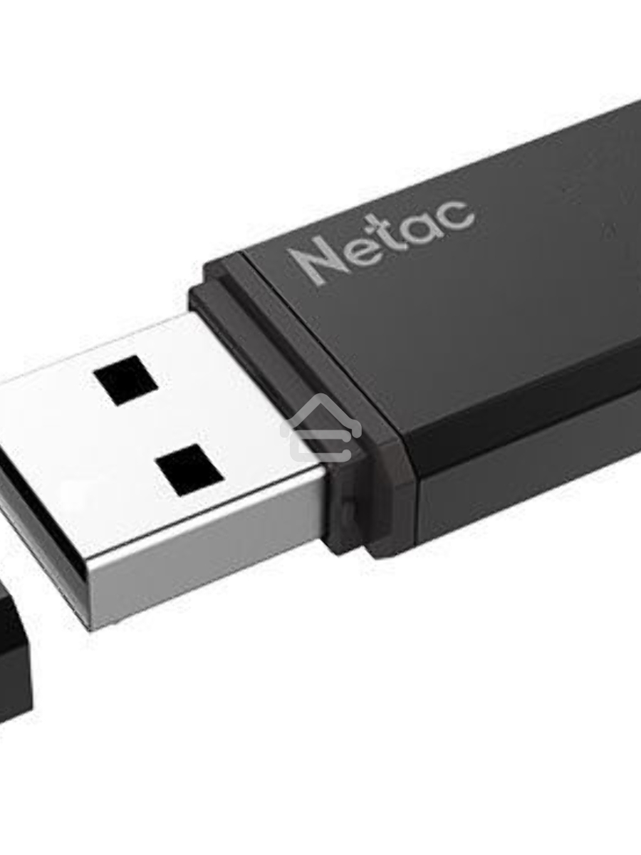 Флеш диск Netac U351, NT03U351N-256G-30BK, 256Gb, USB3.0, с колпачком, металлическая чёрная