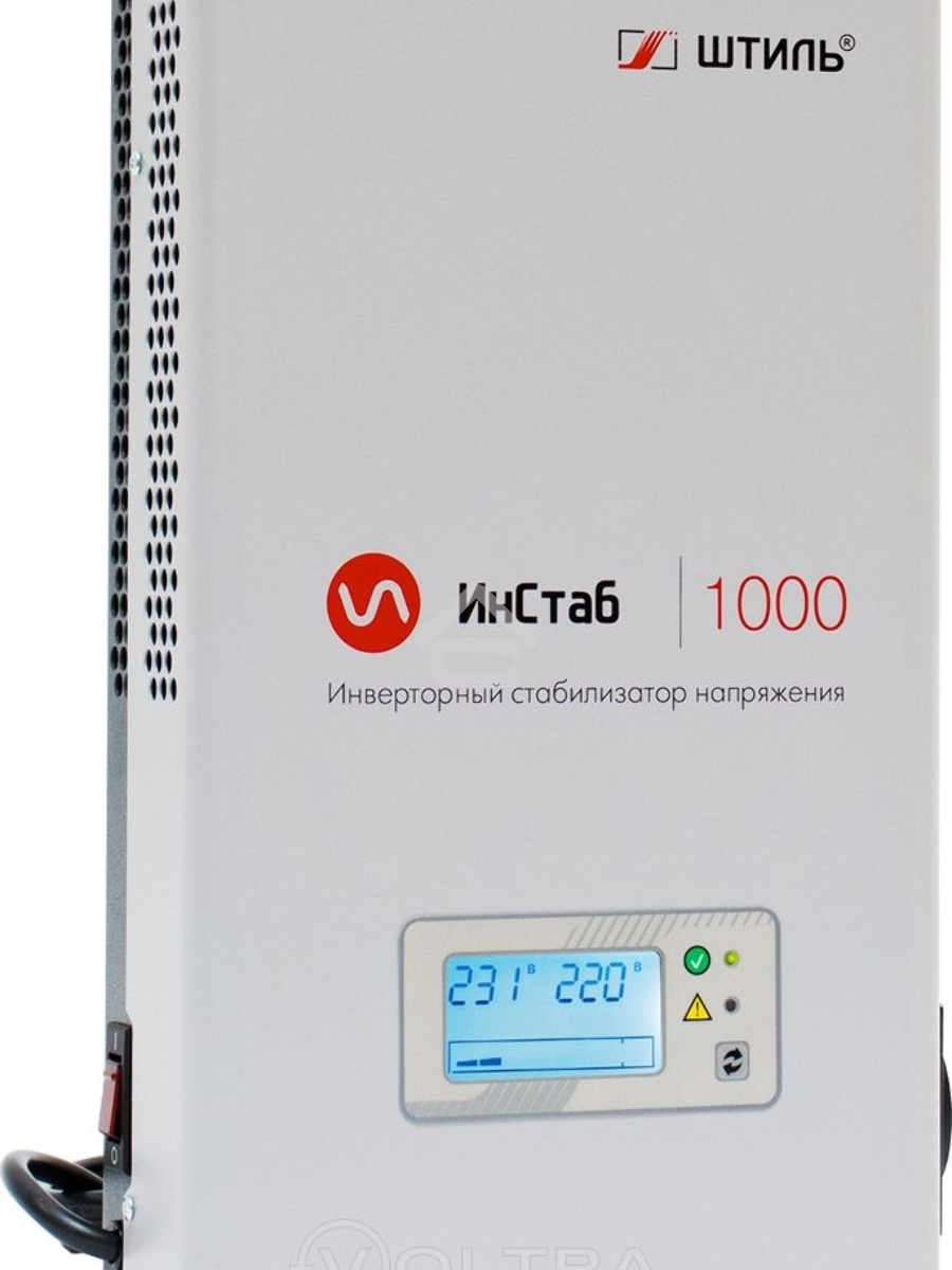 Стабилизатор напряжения Штиль ИнСтаб IS1000 800Вт 1000ВА белый