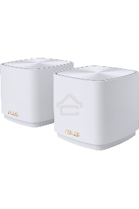 Бесшовный Mesh роутер Asus ZenWiFi XD5 (XD5 (W-2-PK)) AX3000 10/100/1000 компл.:устройство/крепления/адаптер белый (упак.:2шт)
