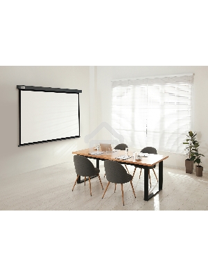 Экран Cactus 180x180см Wallscreen CS-PSW-180X180-SG 1:1 настенно-потолочный рулонный серый
