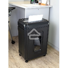 Шредер Heleos УМ32-4 черный/серебристый (секр.P-4) фрагменты 28лист. 32лтр. скрепки скобы пл.карты CD