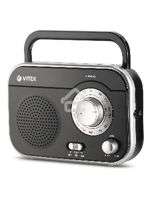 Радиоприемник Vitek VT-3593 (BK) Выходная мощность 1 вт. Динамики 1.Тип батареек UM-2/C
