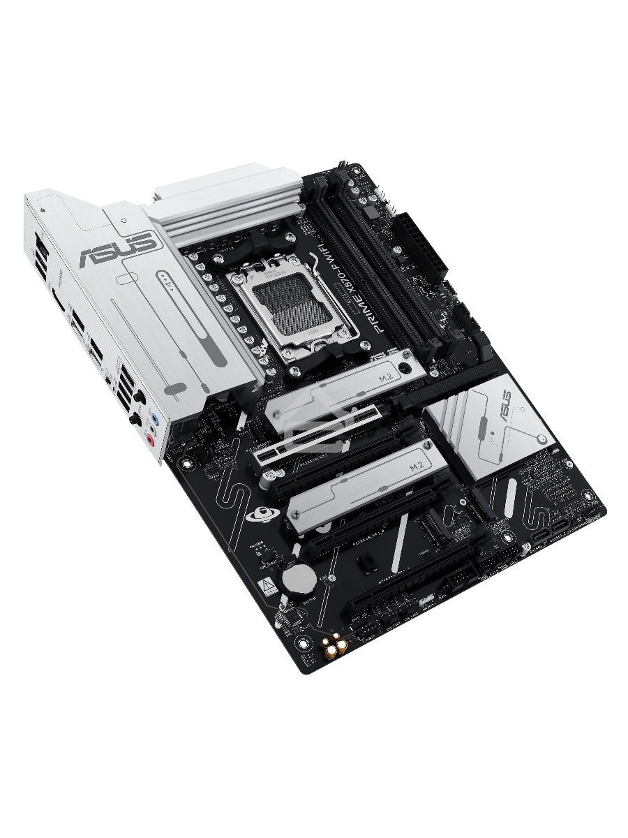 Материнская плата ASUS PRIME X870-P WIFI, AM5, AMD X870, 4xDDR5, 2xSATA, 4xM.2, 1xPCI-E 5.0 x16, 2xPCI-E 4.0 x1, 1xHDMI, 2xUSB-C, 1x 2.5Gb LAN, 4xUSB-A 3.2 Gen 1, 1xUSB-A 3.2 Gen 2, 4xUSB-A 2.0, 3x3.5 мм, 7.1, 1xWi-Fi 7, ATX