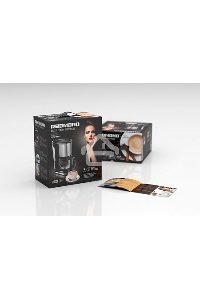 Кофеварка капельная Redmond RCM-M1507 черный/серебристый, исп. кофе - молотый, 0.6 л, 600 Вт