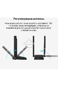 Двухдиапазонный Wi-Fi 6 USB-адаптер TP-Link Archer TX20U Plus AX1800 высокого усиления
