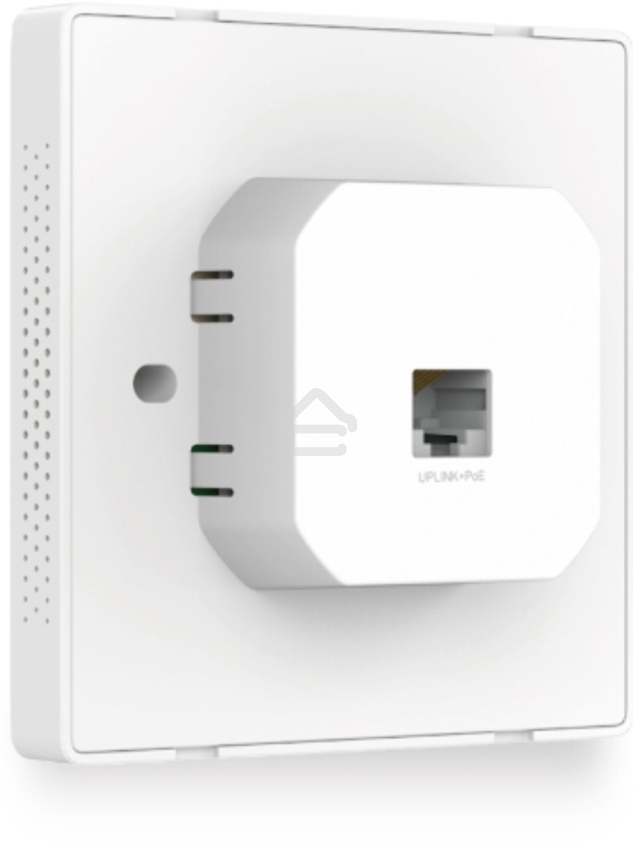 Точка доступа TP-Link Omada AC1200 wireless MU-MIMO Gigabit wall-plate Access Point, 1 Gigabit downlink port, 1 gigabit uplink port, 802.3af/at PoE in, wall plate mounting, support standalone mode and controlled by Omada SDN controller (Software/hardware/