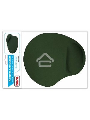 Коврик BU-GEL/green Коврик для мыши гелевый, зеленый, 230х205х25, BURO