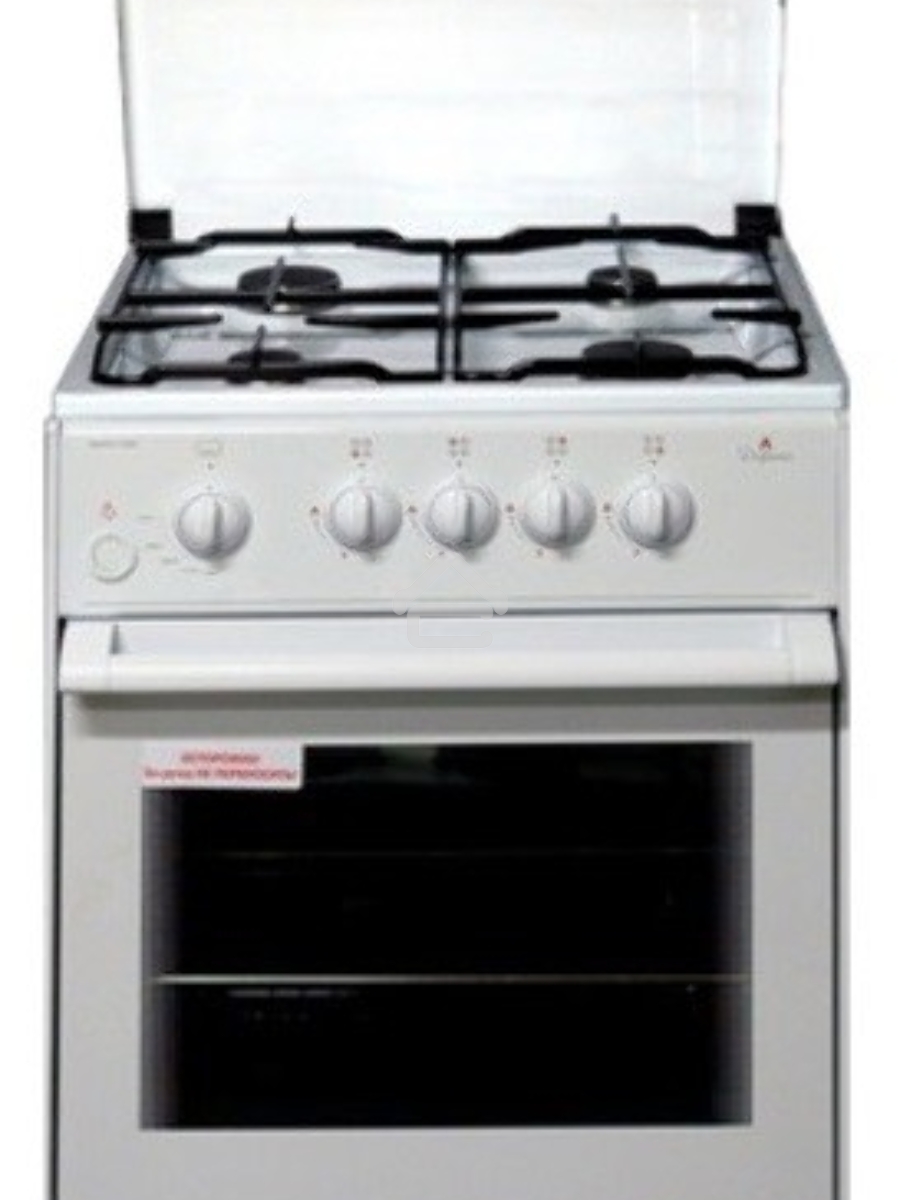 Плита газовая Darina 1B GM 441 005 W белый/черный, конфорок 4 шт, духовка 50 л, 50 см x 85 см x 51 см