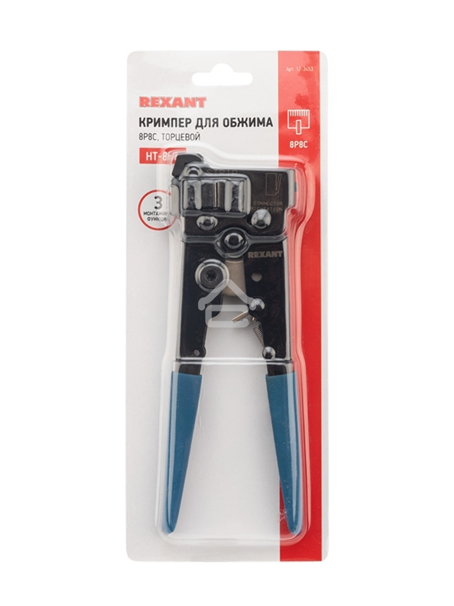Кримпер Rexant HT-808 PROFI для обжима торцевой 8P8C