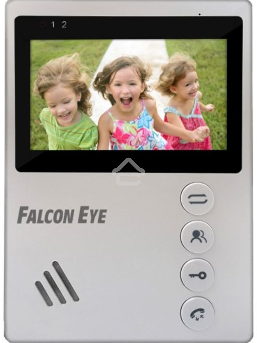 Видеодомофон Falcon Eye VISTA цветной, подключение 2-х вызывных панелей,  без трубки (Hands Free), управление электрозамком, цвет корпуса: белый, нап