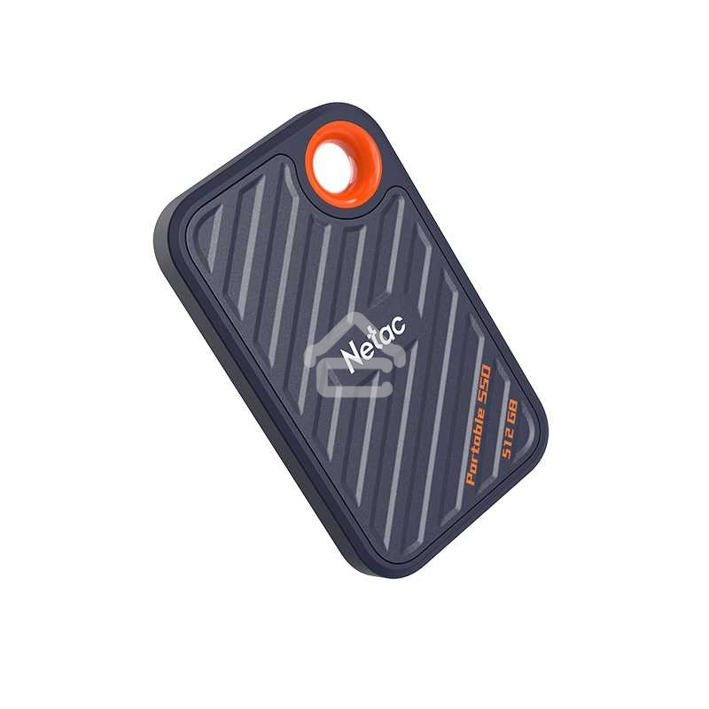 Внешний SSD Netac ZX20, 512 Gb, USB 3.2 Gen 2x2 Type-C, R/W 2000/1800, черный