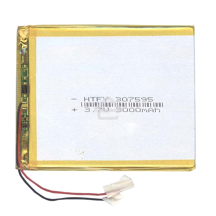 Аккумулятор Li-Pol (батарея) 3x75x95мм 2pin 3.7V/3000mAh