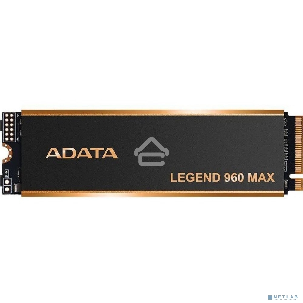 Накопитель SSD ADATA LEGEND 960 MAX, 1Tb, PCIe 4.0 x4, M.2 2280, NVMe, R/W 7400/6000, с радиатором