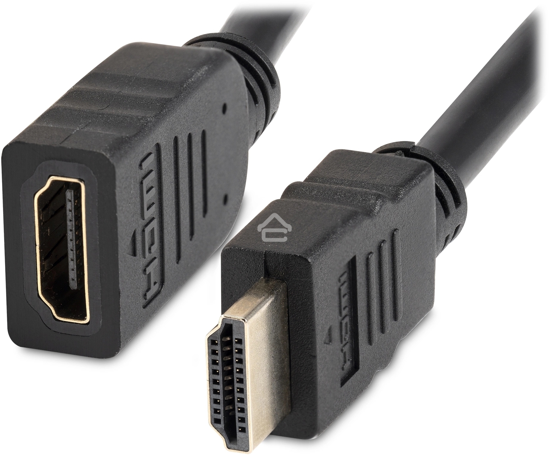 Кабель-удлинитель аудио-видео Buro HDMI (m)/HDMI (f) 3м. позолоч.конт. черный