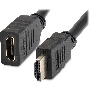 Кабель-удлинитель аудио-видео Buro HDMI (m)/HDMI (f) 3м. позолоч.конт. черный