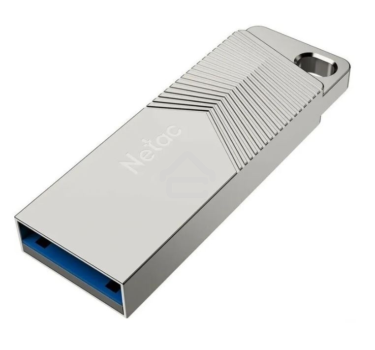 Флешка USB Netac UM1 (NT03UM1N-128G-32PN), 128Gb, USB 3.2, R/W 150/45, серебристый