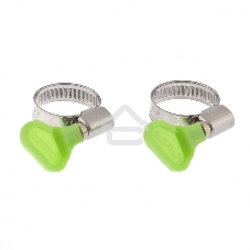 Хомуты металлические Сибртех элемент крепления с формой ключа 16-25 мм, 2 шт.