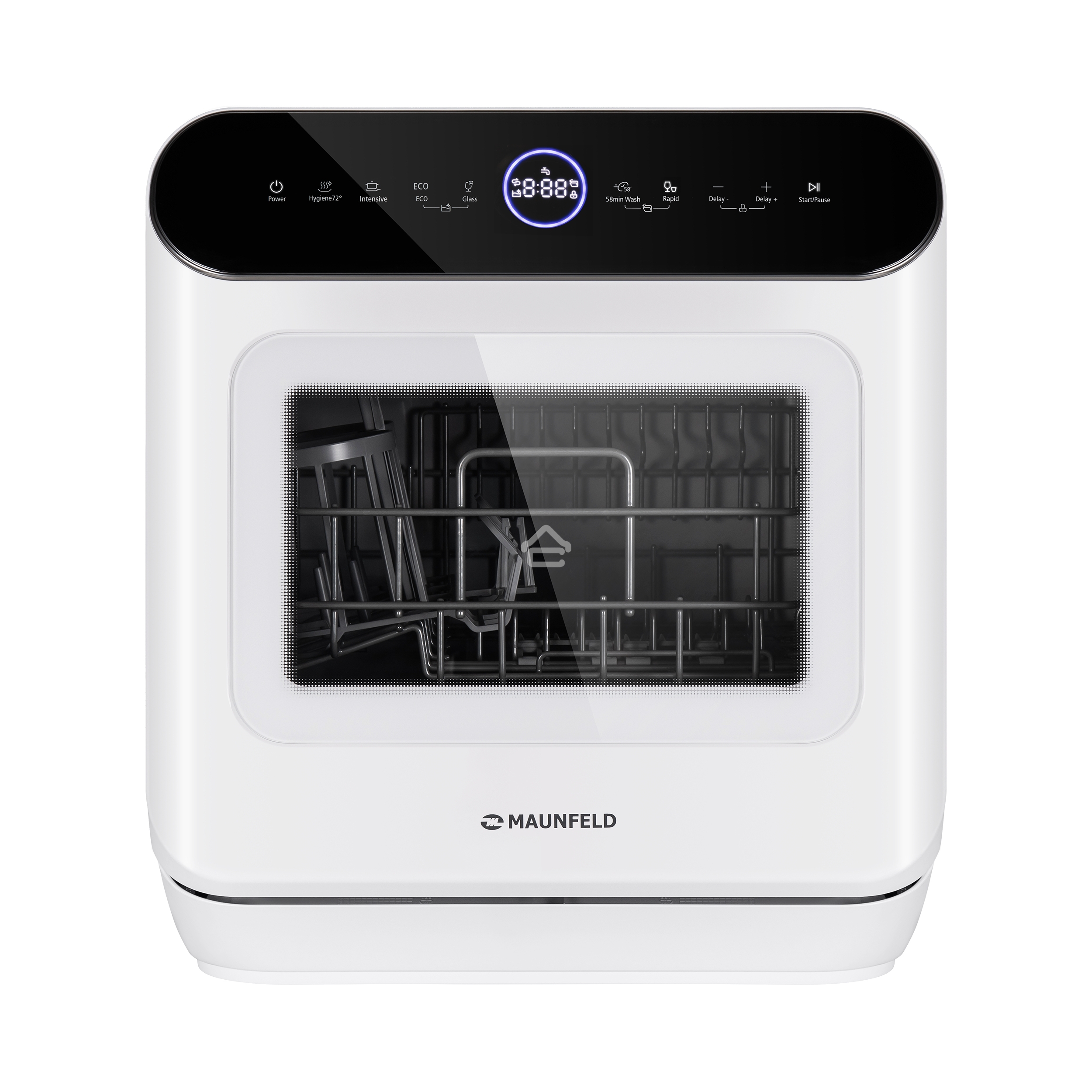 Посудомоечная машина Maunfeld MWF07IM, белый, 42 см, 3 компл., 58 дБ, класс B