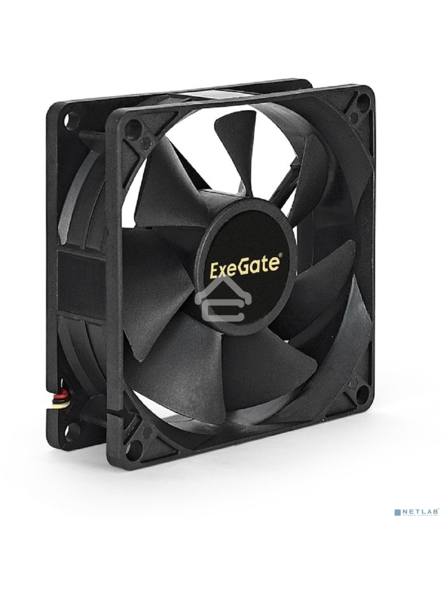Вентилятор для корпуса ExeGate ExtraPower EP08025SM черный, 80 мм, 2500 об/мин, 25.5 дБ, 2 pin