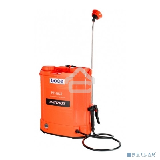 Опрыскиватель Patriot PT-16LI аккум. ранц. 16л оранжевый (755302520)