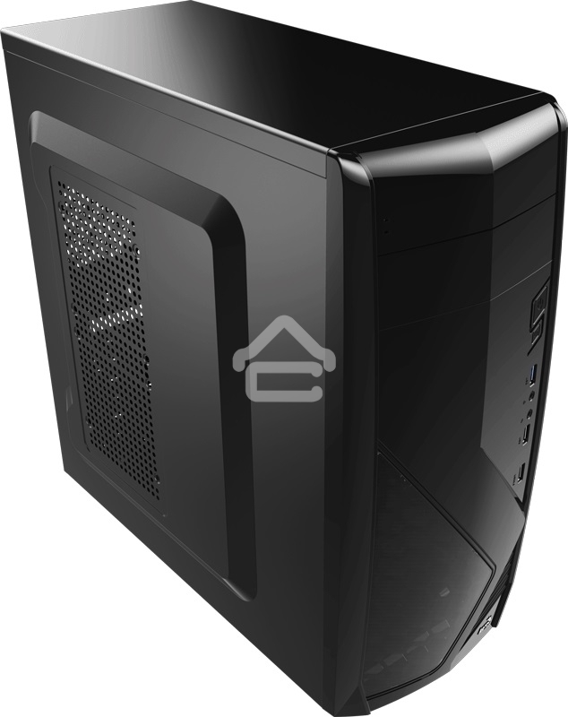 Компьютерный корпус Miditower Aerocool/Formula Cs-1102 черный ATX/micro ATX/mini ITX, USB 3.0 (без БП) 58133