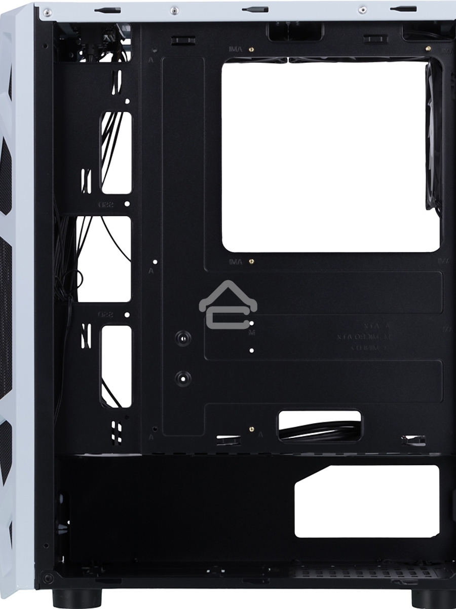 Компьютерный корпус AeroCool / Formula CL-3303W RGB белый без БП ATX 6x120mm 2xUSB2.0 1xUSB3.0 audio bott PSU