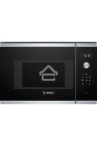 Микроволновая печь встраиваемая Bosch BFL524MS0 нержавеющая сталь, 20 л, 800 Вт, переключатели - поворотный механизм/сенсор