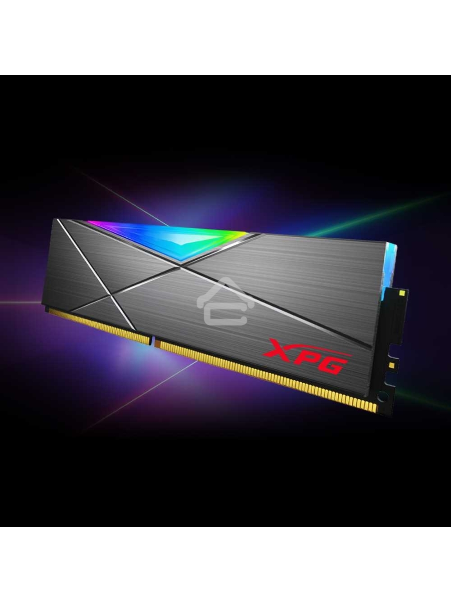 Оперативная память XPG Spectrix D50 RGB, 16GB (2x8GB), DDR4, 3600MHz, CL18, DIMM, с радиаторами, серый, RGB