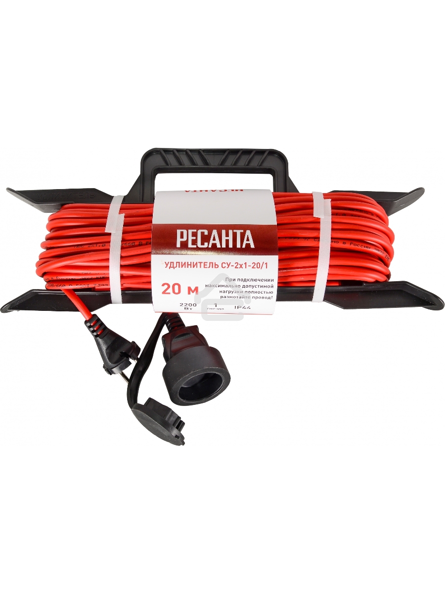 Удлинитель силовой на раме, СУ-2х1-20/1 (IP44) Ресанта