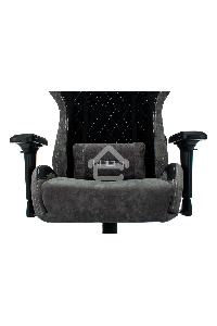 Кресло игровое Бюрократ VIKING 7 KNIGHT B FABRIC черный текстиль/эко.кожа крестовина металл/пластик