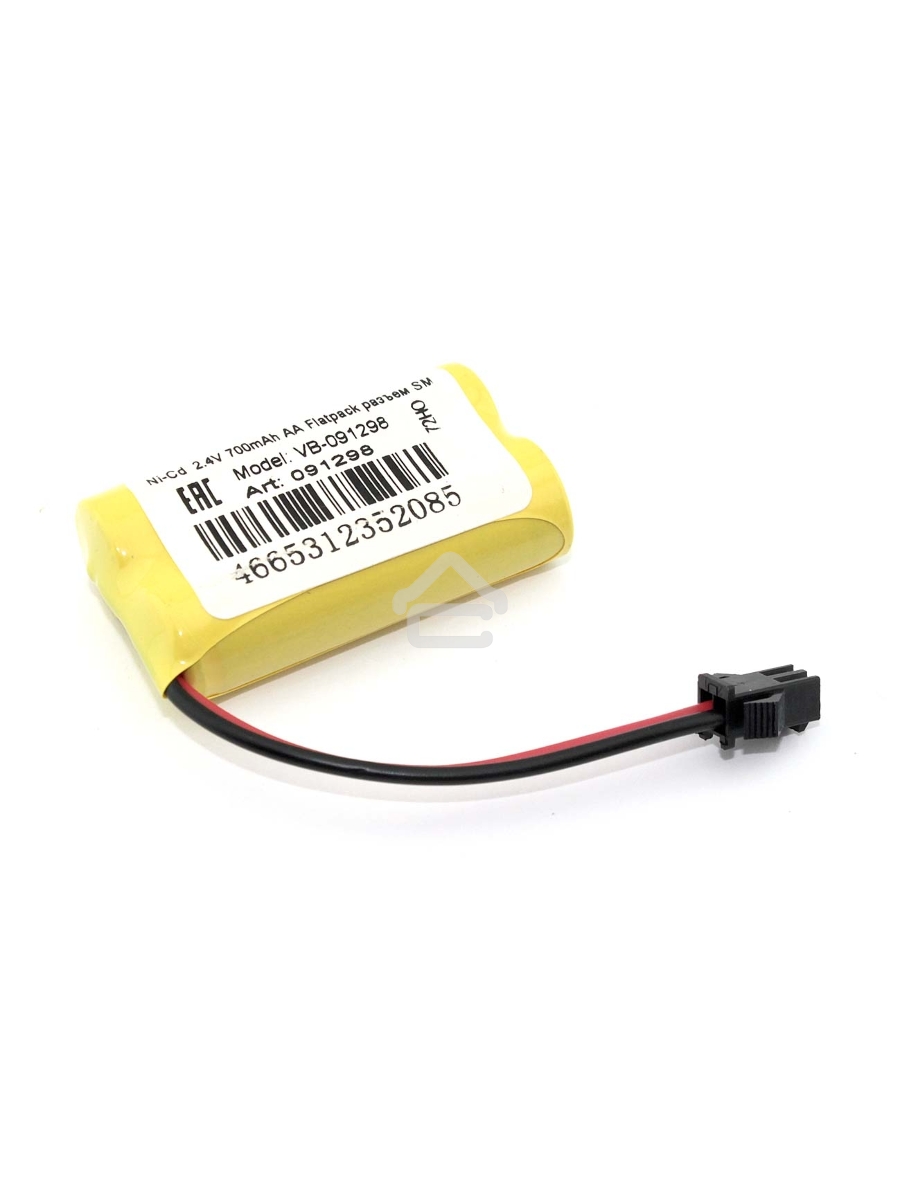 Аккумулятор Ni-Cd 2.4V 700mAh AA Flatpack разъем SM