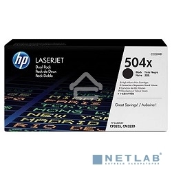 Картридж лазерный HP CE250XD черный двойная упаковка для CLJ CP3525, CM3530 2 х 10 500 стр.
