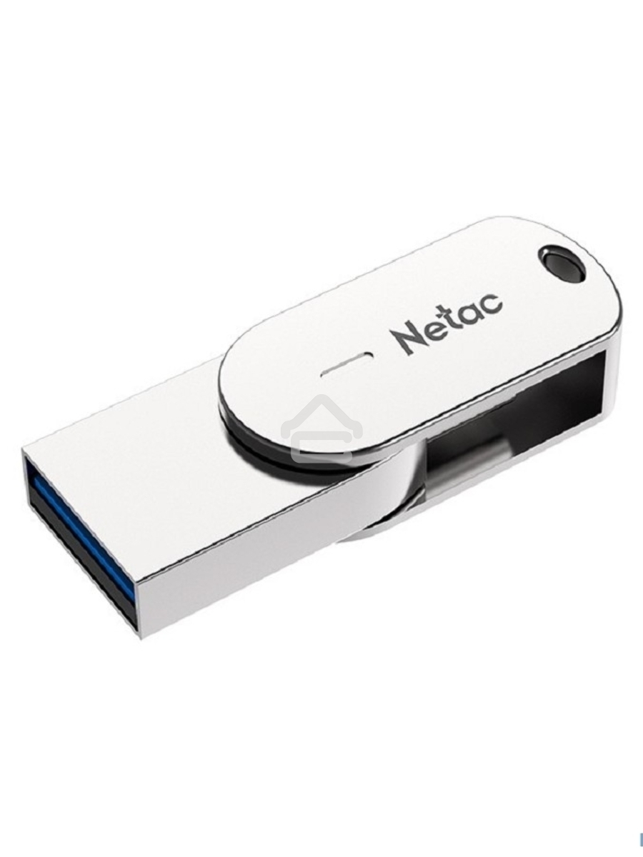 Флеш диск Netac USB Drive U785C USB3.0+TypeC 64GB, retail version