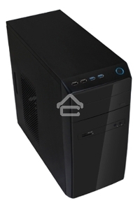 Компьютерный корпус InWin POWERMAN ES726BK USB 3.0 (Mini Tower, mATX, 450W PM-450ATX, USBx2, USB 3.0x2 + Audio, черный) <6120259>