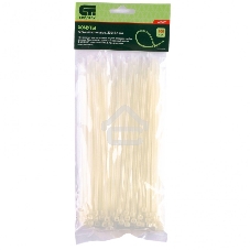 Хомуты Сибртех, 200x3,6 мм,пластмассовые,белые,100 шт.