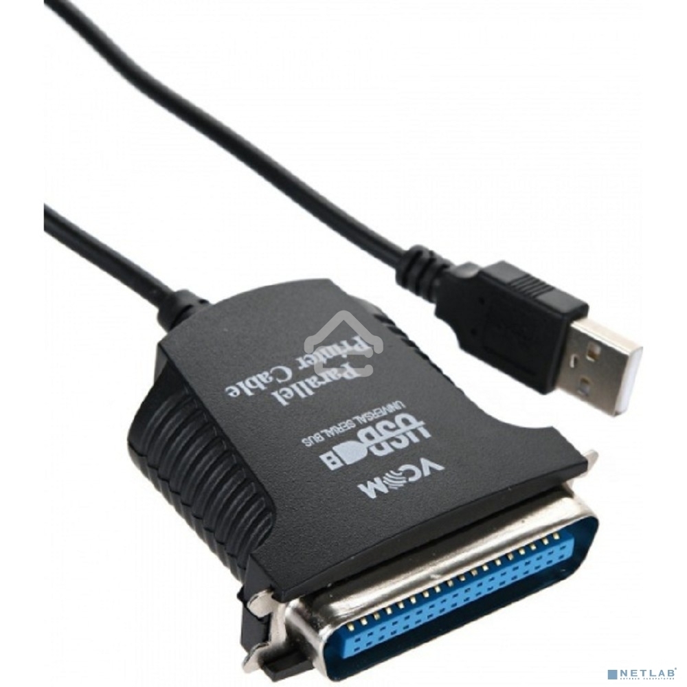 Кабель AM/LPT 1.8м VCOM адаптер USB -> LPT (прямое подключение к LPT порту принтера), VUS7052