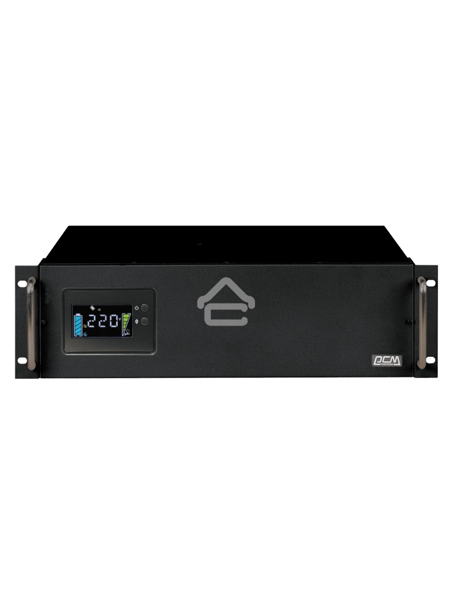 Источник бесперебойного питания Powercom King Pro RM KIN-2200AP LCD 1320Вт 2200ВА черный