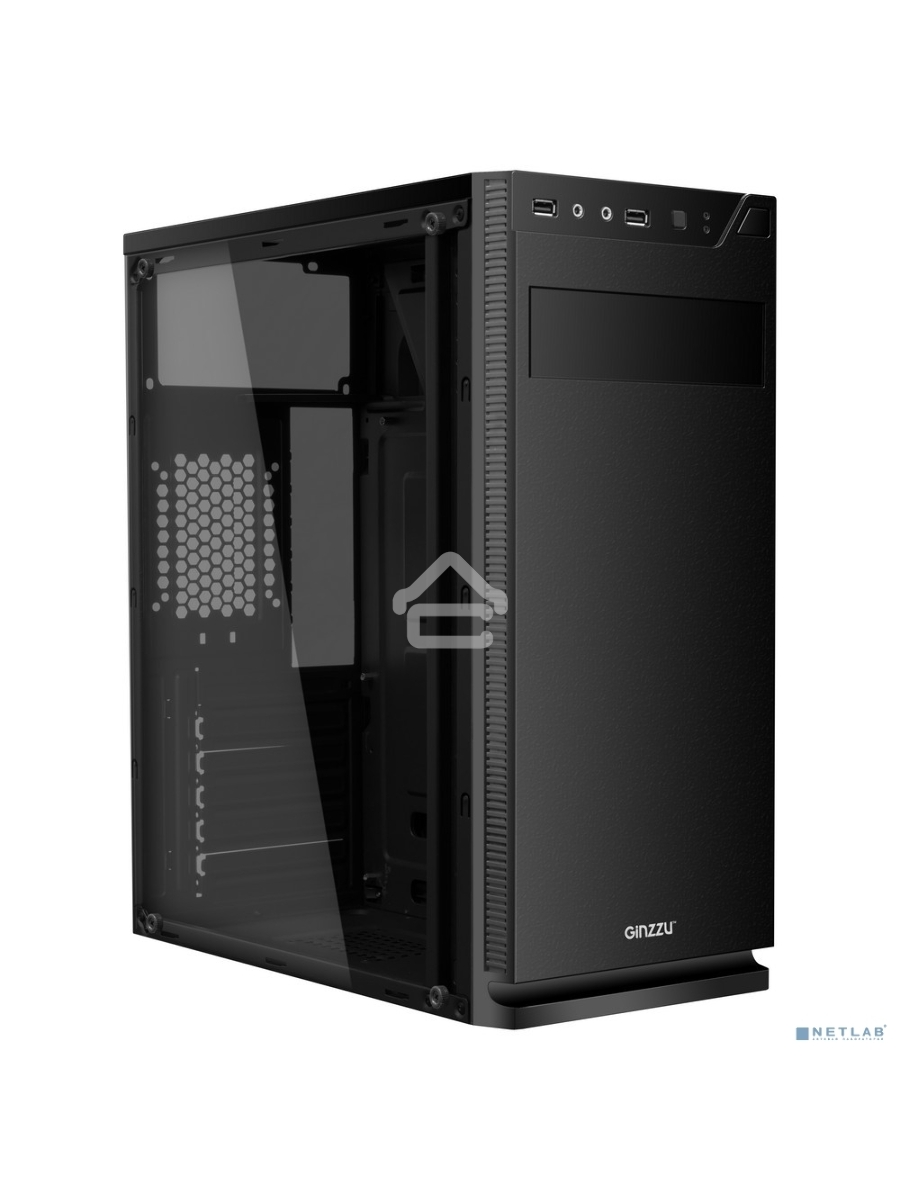 Компьютерный корпус Ginzzu A250 Window w/o PSU