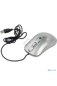 Мышь проводная Oklick 155M серебристый, 1600 dpi, USB, кнопки - 4