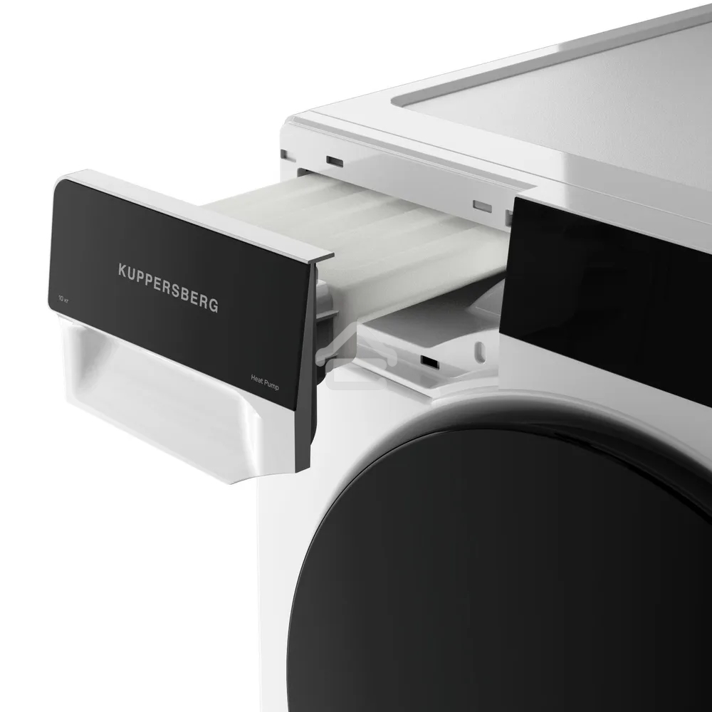 Сушильная машина Kuppersberg DM 660 W белый, 10 кг, сушка - конденсационная, программ - 15, 59.5 x 85 x 66.5 см