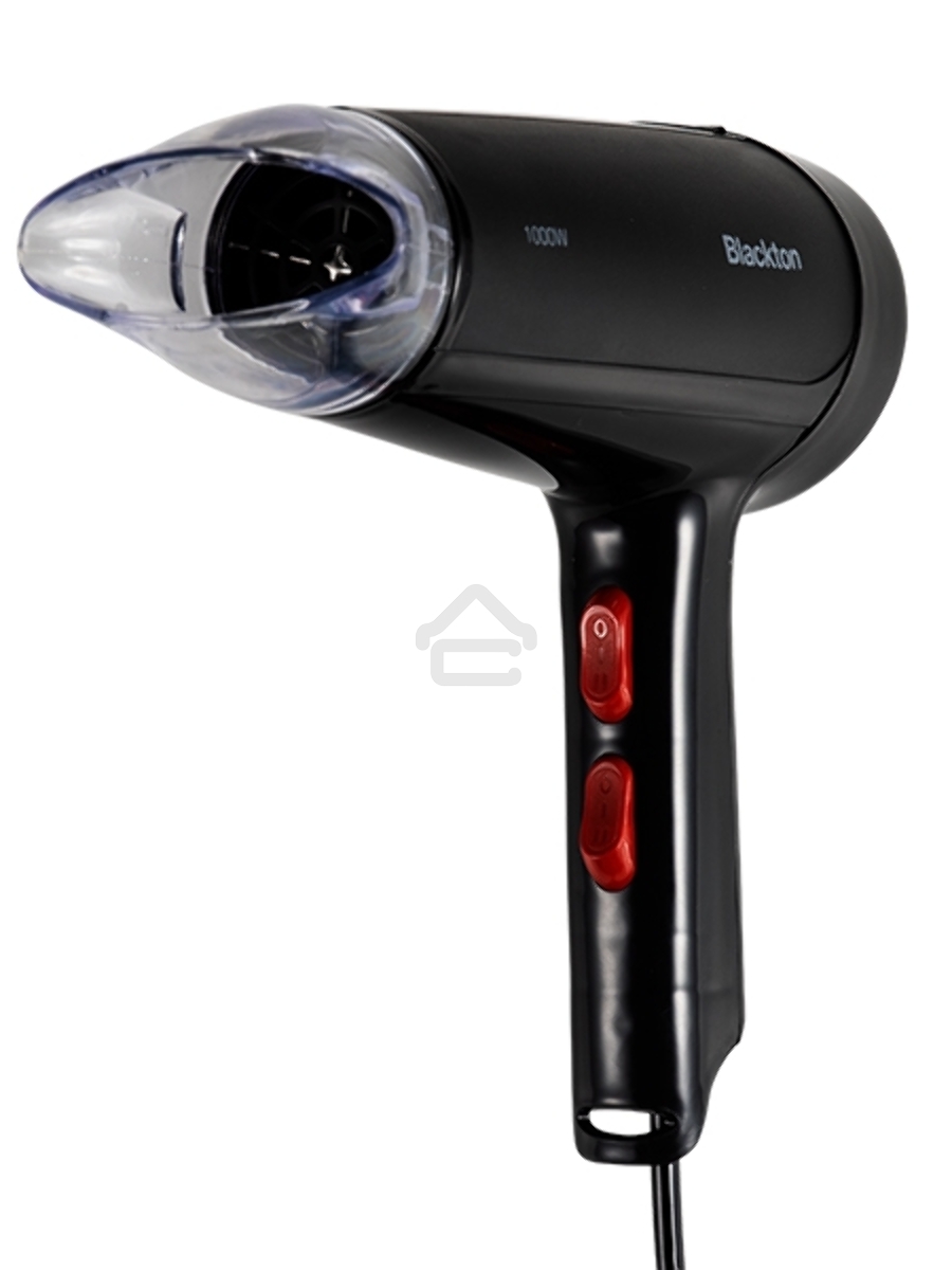 Фен Blackton Bt HD1002C Black Мощность 1000 Вт, Напряжение 220 В, 50 Гц, Регулировка воздушного потока 2, Регулировка температуры 2, Петля для подвешивания, Концентратор.