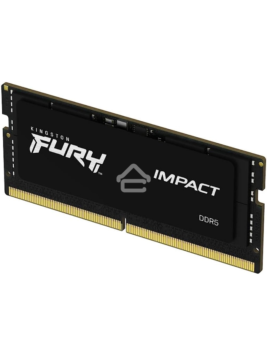 Оперативная память Kingston Fury Impact, DDR5, 32GB (1x32GB), 4800MHz, CL38 SO-DIMM
