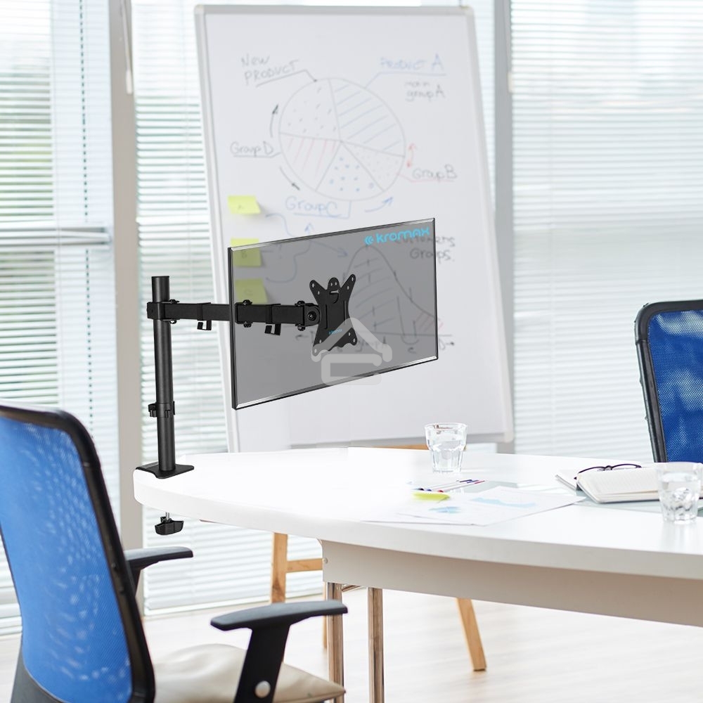 Кронштейн для монитора Kromax CASPER-507 черный 4 шт/уп. 10